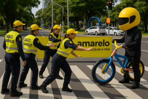 Osasco dá largada ao Maio Amarelo com ação educativa no trânsito